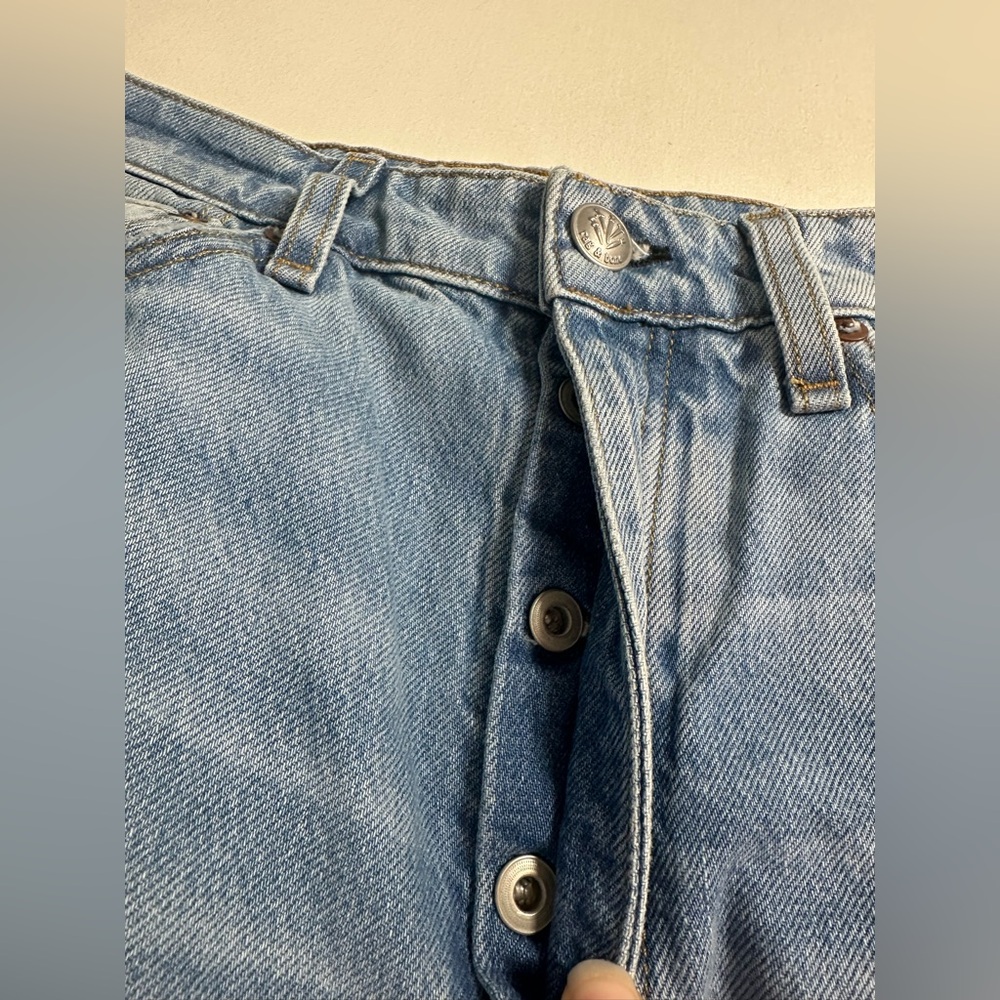 rag & bone Blue Straight Leg Jeans - Picture 5 of 8